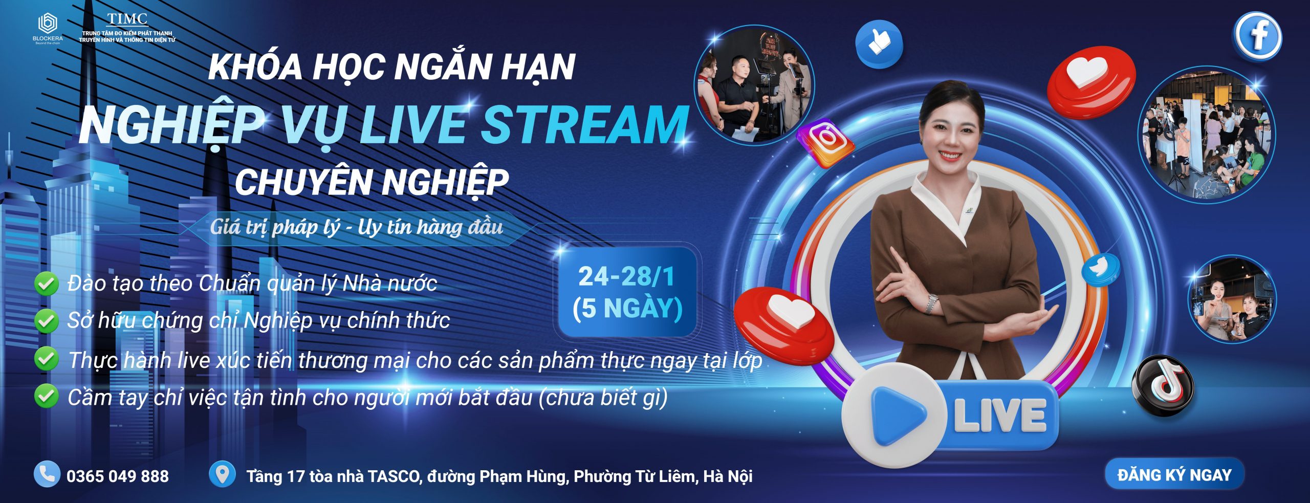 Khai giảng lớp bồi dưỡng nghiệp vụ livestream khoá 4 (tháng 1/2026)